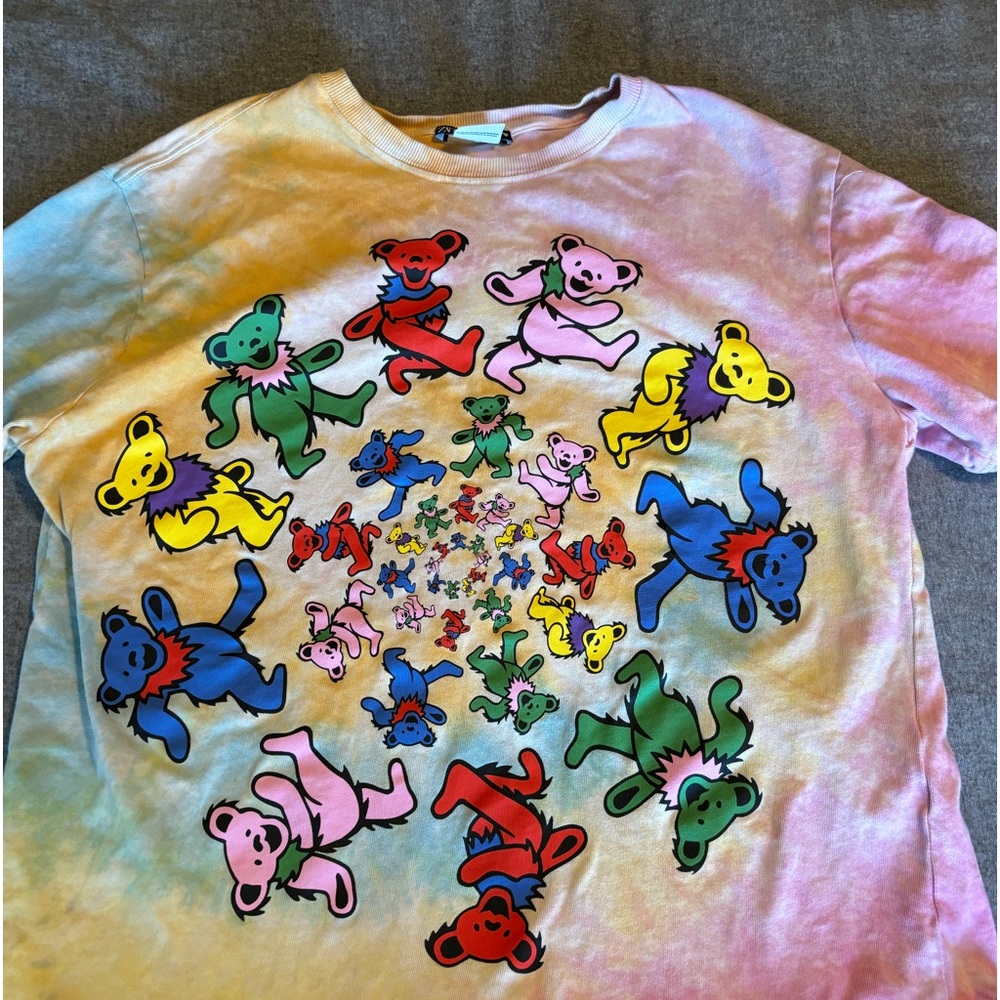 Zara Grateful Dead Tie Dye T-Shirt Size Large